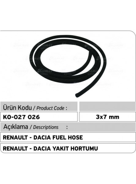  Топливный шланг 3x7 mm Renault - Dacia